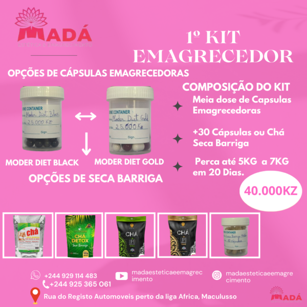 KITES PARA PERDA DE PESO E REDUÇÃO DE GORDURA ABDOMINAL - Image 2